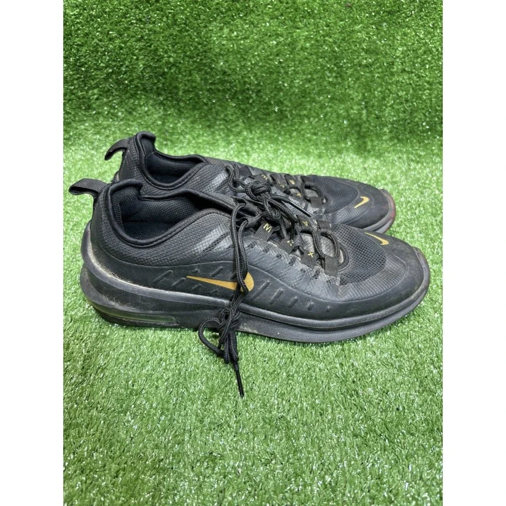 Nike Air Max Axis Black/Metallic Gold Womens Casual Sneakers Size 8 AA2168 007